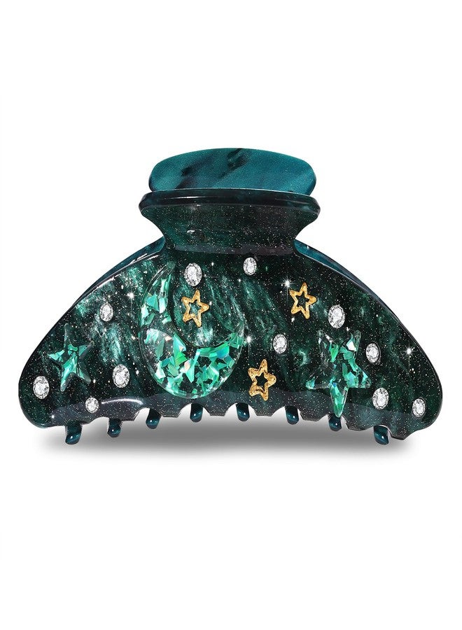 BVGA Sea Animal Hair Claw Clips Marine Life Starfish Seashell Pearl Crystal Claw Clips Cute Large Claw Hair Clips Beach Stylish Hair Accessories Gifts for Women Girls (Moon Star) - Image 1